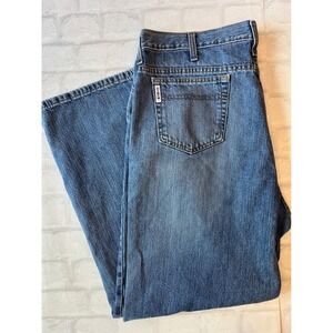 Cinch Mens Relaxed Fit Straight Leg Blue Denim Jeans 40x32 western cowboy